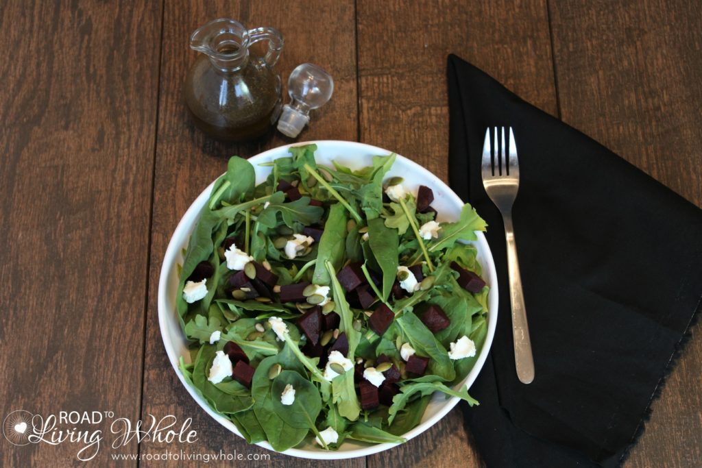 arugula spinach beet salad