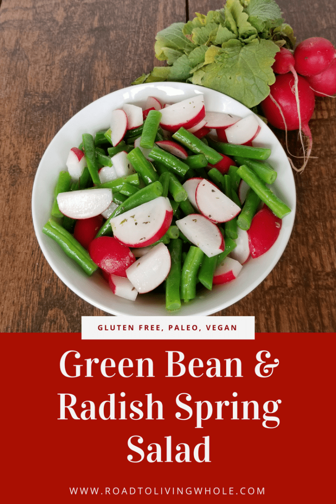 green bean radish spring salad