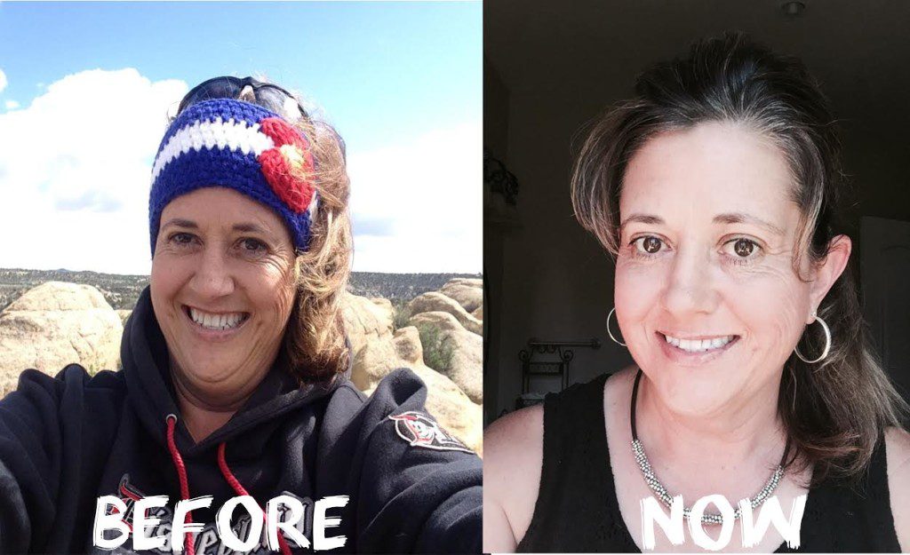 Cheryl before after pic-Road To Living whole