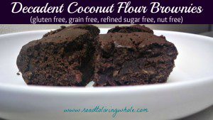 grain free paleo coconut flour brownies