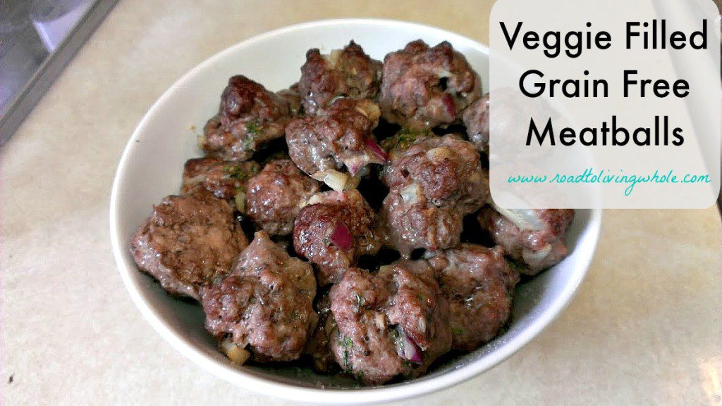 veggie filled grain free meatballs paleo gluten free