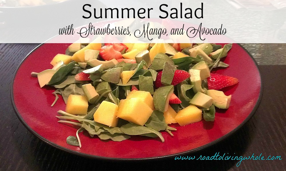 Summer Salad with Strawberries Mango And Avocado