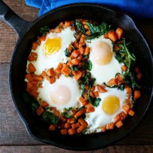 sweet potato and egg breakfast skillet