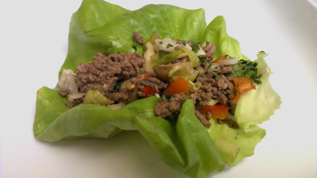 lettuce wraps with beef