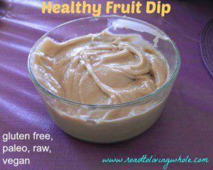 healthy vegan cashew fruit dip