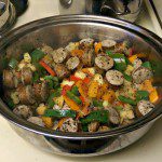 gluten free one pot sausage apple and peppers