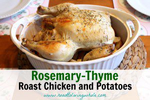 rosemary thyme roast chicken and potatoes