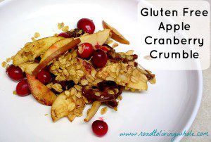 gluten free apple cranberry crumble