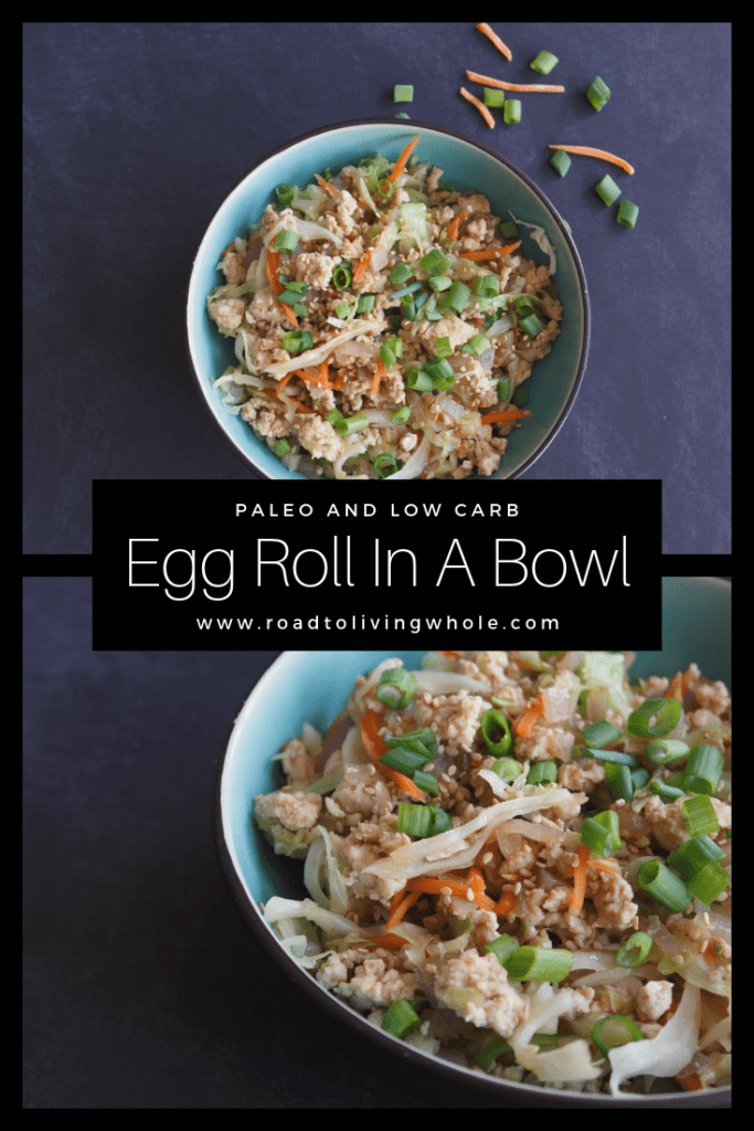 Paleo egg roll in a bowl